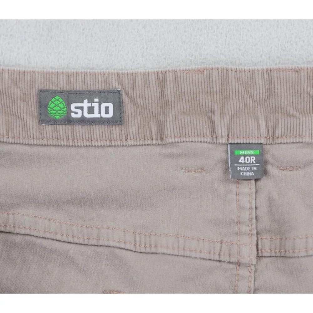 Stio‎ Rivet Cord Corduroy Pants Mens 40x32 Tan Chino Casual 5 Pocket